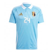 Belgium Amadou Onana #24 Replica Away Shirt Euro 2024 Short Sleeve
